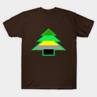 Aromantic Pride: Christmas Tree T-Shirt